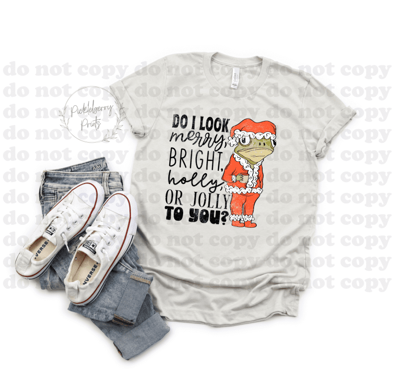 Do I look Merry, bright, holly or jolly to you short sleeve tee